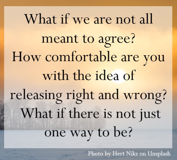 What if we are not all meant to agree?